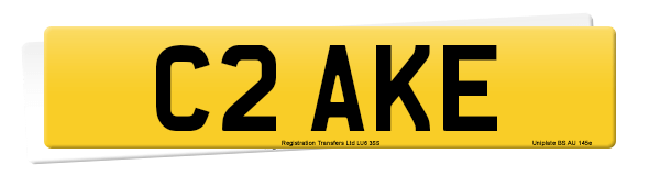 Registration number C2 AKE